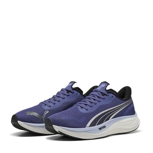 Puma Velocity Nitro 3 Homme Bleu PUMA Velocity Nitro™ 3 Chaussures de Course pour Homme, Blue Cryst Blck, 42 EU