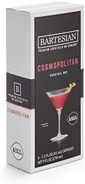 Cosmopolitan Cocktail Mixer Capsules, Pack of 6 Cocktail Capsules, for Bartesian Premium Cocktail Maker (55352)