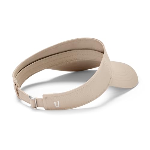 Johnny Urban Visor Cap Damen und Herren Beige - Terry - Sonnenschutz fürs Gesicht - Verstellbare Visier Kopfbedeckung aus Baumwolle - Sommer, Festival, Urlaub