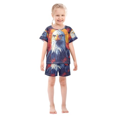 senya Short Sleeve Pajamas Sets Summer Cotton Sleepwear Eagle Sun3