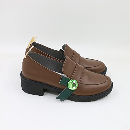 Yuancoser Mondstadt Venti Cosplay Brown Slip-on Shoes C0064