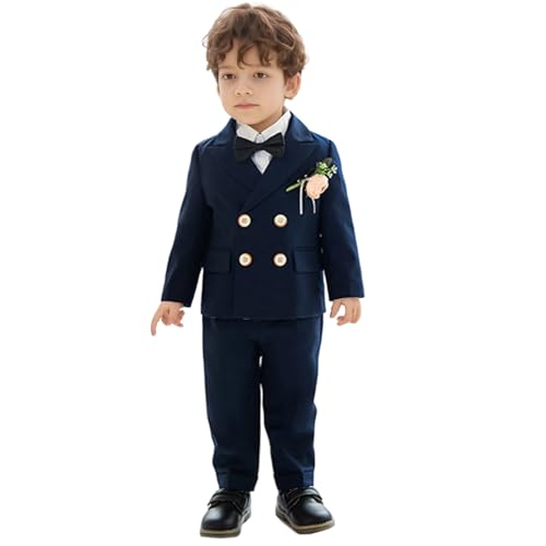 Ensemble chemise nœud papillon garçon costume 1-12 ans