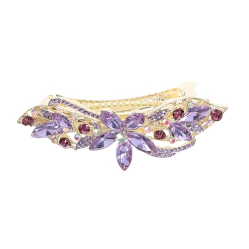 Barrette cheveux fleur anti-glisse pour fixer une queue de cheval stable - 6
