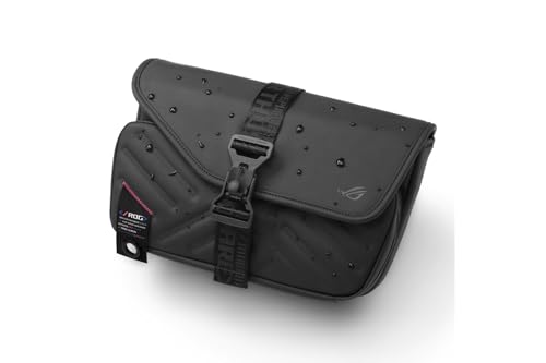 Image of ASUS BC3004 ROG Slash Sling Bag 4.0 (2025), Quick-Adjust Shoulder Straps, Polyester Design, Premium Water Repellent Material, FIDLOCK Magnetic Quick Release Buckle, Stealth Black, 8L, 600g