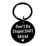 Easter Gifts for Teen Girls 16-18 Year Old, Dont Do Stupid Sh T Keychain, Confirmation Gifts for Teenage Boys, Son Daughter Gifts from Mom, First Communion Gifts for Girls,Funny Birthday Gifts for Son
