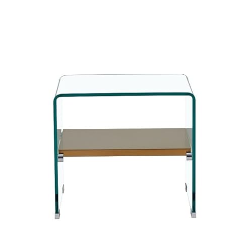 Mesa POITIERS Baja Estante de Cristal
