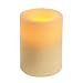 Inglow CG54400CR00 Flameless Round Wax Pillar Candle, 4-Inch Tall, Cream