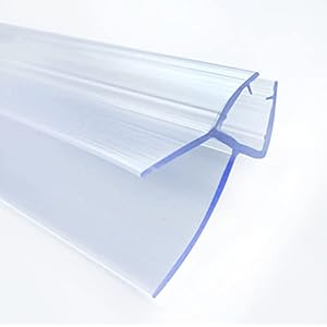 KOSTIZ Shower Screen Seal Strip for 4-6mm Glass Covers up to 20mm Gap | Shower Door Seal Strip Transparent with…