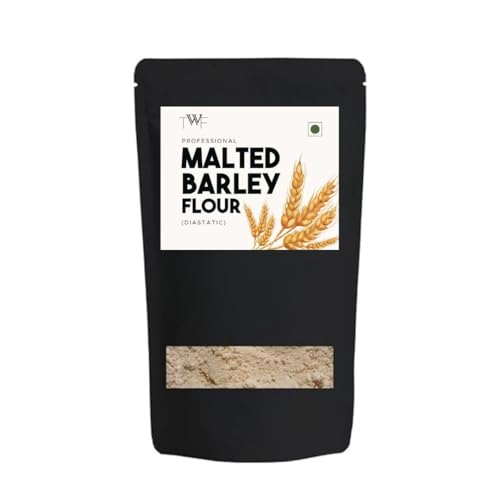 Image of TWF Malted Barley Flour | Professional | Diastatic | With Resealable Packaging | Great Essential for Baking | No Added Flavor | No Added Color | Low in Gluten | 400g (Pack of 2)