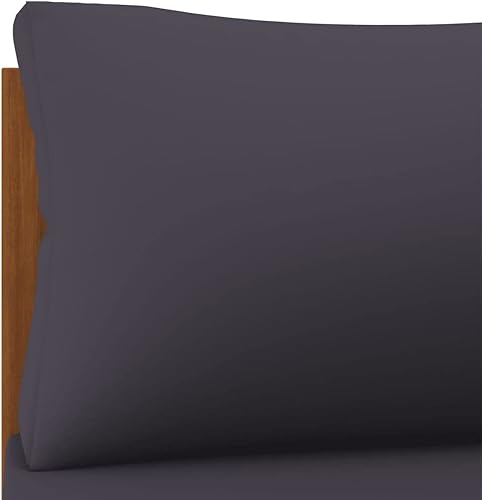 Miniatura 7 de KTHLBRH Sofá de salón seccional, sofá esquinero seccional con cojines gris oscuro, madera de acacia maciza para sala de estar, apartamento,