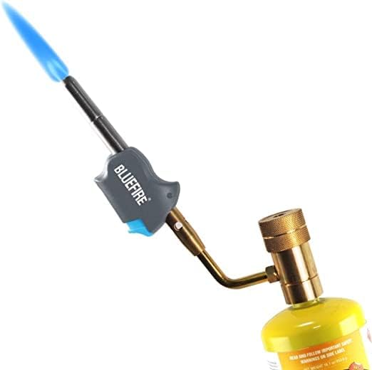 Miniatura 8 de BLUEFIRE BTS-8066 Hot Turbo - Antorcha giratoria de alta intensidad MAPP Kit de hasta 11695 BTUhr! Botón de arranque de combustible por MAP PRO