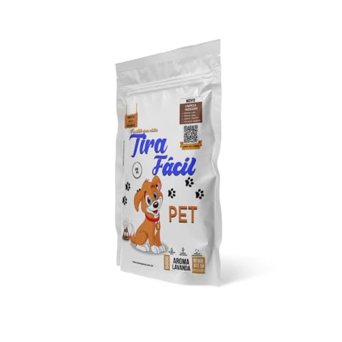 3x Pó Higiênico P/Cães e Gatos Tira Fácil - Seca e Absorve Cocô, Xixi, Vômito em segundos - Perfumad