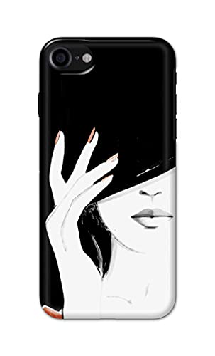 Image of PRINTFIDAA Photo of Beautiful Girl Hard Back Cover for Apple iPhone 7 (4.7 inch) / iPhone 8 (4.7 inch) / iPhone SE 2020, A1778, A1660 Back Cover -(P6) KAT1005
