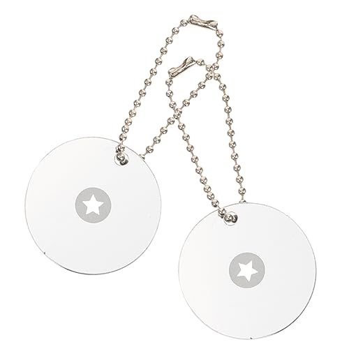 SUPVOX 2Pcs Outdoor Signal Mirror Durable Reflective Mirror for Emergency Signaling Multifunctional for Camping and Outdoor Adventures