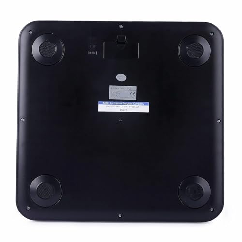Image of CROWN ELITE Digital Weight Machine For Body Weight Weighing Machine Leather Look Fiber Body Digital Human Weighing Scale With Large Lcd Display (black),180 kg