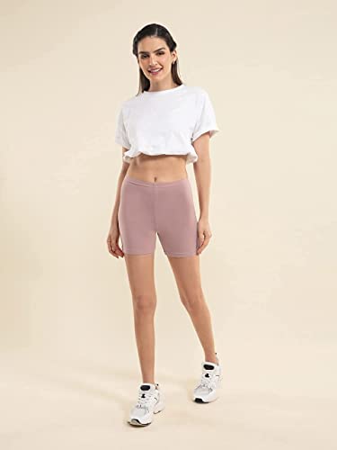 Image of OM SAI LATEST CREATION Poly Spandex Women's Sport Shorts for Regular Fit | Sport Shorts for Workout, Yoga, Running, Exercise, Cycling, Gym Wear for Casual Day (Pack of 2)