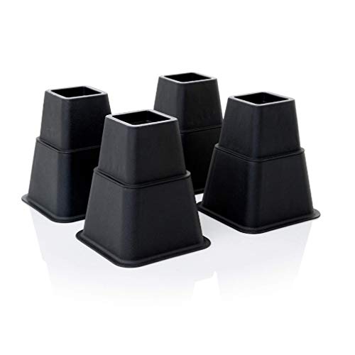 Structures 8 Piece Heavy Duty Multi Height Bed Risers Set, 3