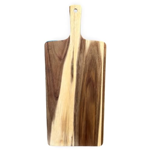 Idée cadeau planche de service unique bois et résine époxy