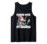 Photo Gallery fishing with my gnomies graphic for dad funny fathers day canotta Photo Gallery fishing with my gnomies graphic for dad funny fathers day canotta