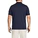 Lands' End Mens Short Sleeve Supima Polo Radiant Navy Regular Large