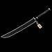 LQDSDJ Black Samurai Real Japanese Sword Katana Swords Hand-Forged