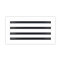 BUILDMART - 14x8 White Modern AC Vent Cover - Decorative Air Vent - Standard Linear Slot Diffuser - Register Grille for Ceiling, Walls & Floors - Texas Buildmart