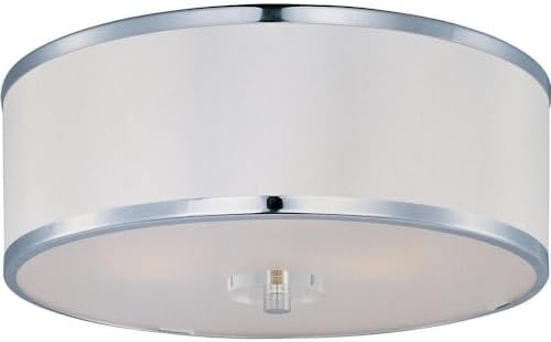 Maxim Metro 3 Light 15.75 Inch Wide Flush Mount with Polished Chrome Finish and Frost Glass