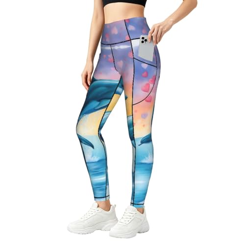 Ropa de gimnasio para mujer Dolphins in Love ideal para tus entrenamientos de fitness