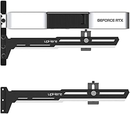 upHere GPU Brace Support Video Card Black&White Graphics Card Sag Holder/Holster Bracket,Single or Dual Slot Cards,G27654