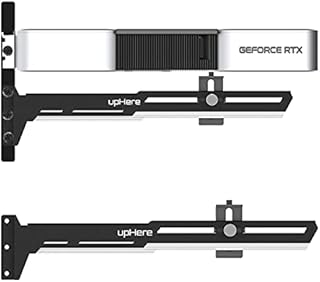 upHere GPU Brace Support Video Card Black&White Graphics Card Sag Holder/Holster Bracket,Single or Dual Slot Cards,G27654