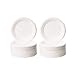 Set de 100 platos de postre desechables biodegradables blancos de caña de azúcar de Ø 17 cm - LOLAhome