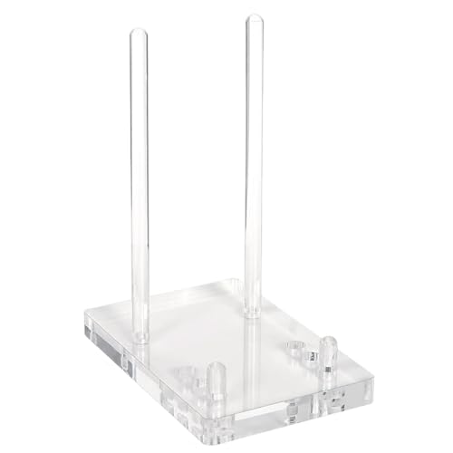 Genérico Acrylic Plate Display Stand Non-Slip | Elegant Space-Saving Plate Holder, Perfect for Books, Cards, Records, Cutting Boards, Home, Bedroom, Living Room, Table, Desk, Stylish Display