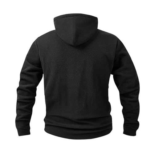 Mens Fleece Sweatshirts Fashion Quarter Zipper Drawstring Stand Collar Hoodies Tactical Hoodie Warm Sweatshirts4