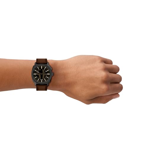 Image of Fossil Machine Brown Quartz Leather Watch FS6165