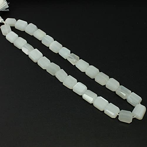 Pierre de lune blanche en perles pour bijoux bohèmes chics d'été - 2