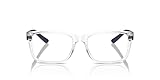 Armani Exchange A|X AX3016 Prescription Eyewear Frames, Shiny Crystal/Demo Lens, 53 mm