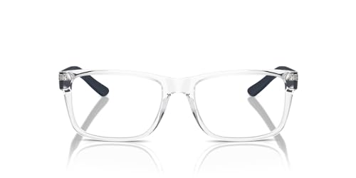 Armani Exchange A|X AX3016 Prescription Eyewear Frames, Shiny Crystal/Demo Lens, 53 mm