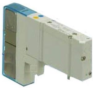 SMC SY5240-5LOU-Q 24 V DC, 2-POSITION DOUBLE ACTUATION, 5 PORT, BASE MOUNTED, INTERNAL PILOT, NON-LOCKING PUSH MANUAL OVERRIDE, PLUG, RC THRE, SINGLE UNIT, SOLENOID VALVE, SY SERIES, SY5000, W LIGHT/S