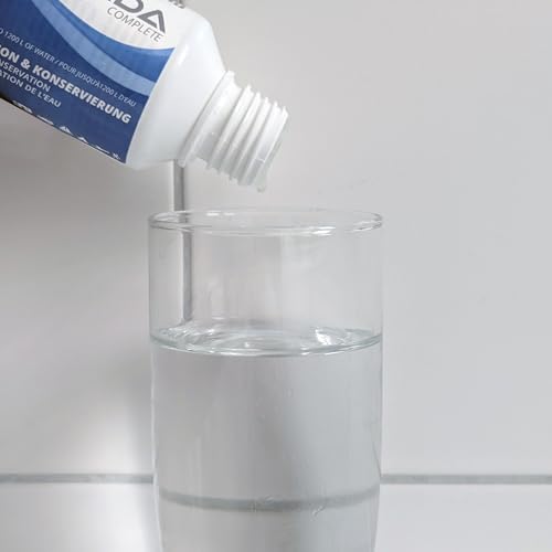 WM aquatec DEXDA Complete DCP120CLS | Wasserkonservierung und-desinfektion für sicheres Trinkwasser | desinfiziert u. konserviert 1200L Wasser | für Camping, Trekking, Survival | Made in Germany