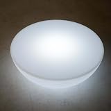 Efavormart 23.5" Cordless LED Rechargeable Round Table, Light Up Furniture - Color Changing, Waterproof with Accessory Bag
