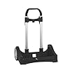 Safta Carro EVOLUTION Para Mochilas Escolares, Plegable, Ligero y Resistente, 400x280x850mm, Negro