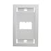 Panduit CFPE2WHY 1-Gang 2-Port Faceplate, White