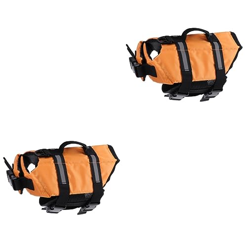Levemolo 2pcs Buoyancy Vest Small Size Reflective Dog d Ring for Leash Pet Vest