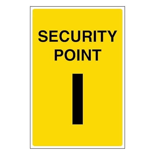 Panneau V Safety Point haute visibilité en plastique rigide 2 mm