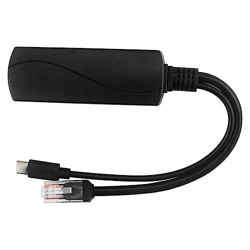Gigabit PoE Splitter 5V 3A IEEE 802.3af Standard 10/100Mbps para cámaras WiFi y tabletas con Power Over Ethernet miniatura 3