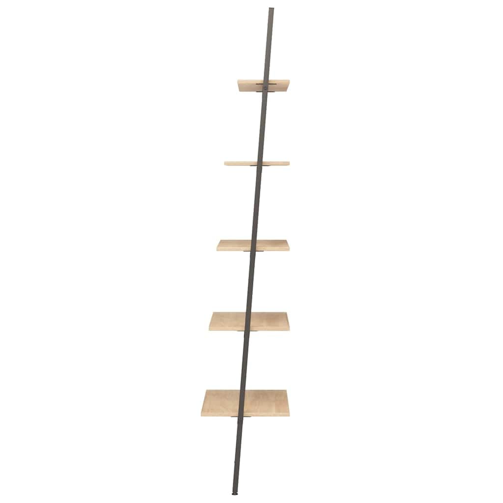 Scaffale a scala con 5 ripiani, 64 x 34 x 185,5 cm, marrone