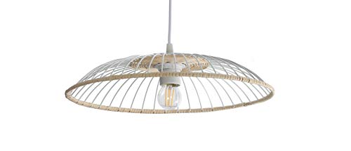 Lussiol 250659 hanglamp, 60 W, metaal/rotan