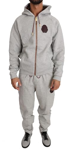 Survêtement en coton gris pour homme ensemble élégant de sport et détente
