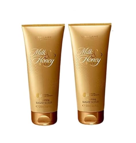 Oriflame Milk & Honey Gold Sugar Scrub, 200 ml, Pack of 2