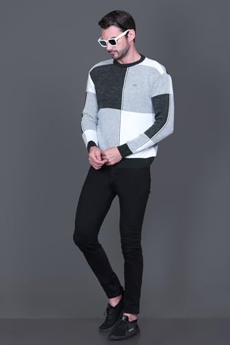 Image of GODFREY Full Sleeve Woolen Sweater for Man Winter Wear - Round Neck Pullover Regular Fit